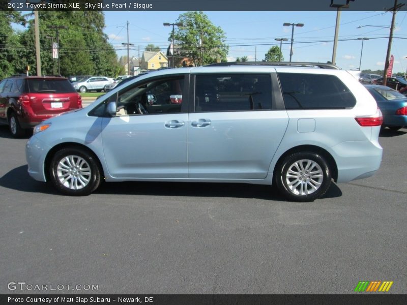 Sky Blue Pearl / Bisque 2015 Toyota Sienna XLE