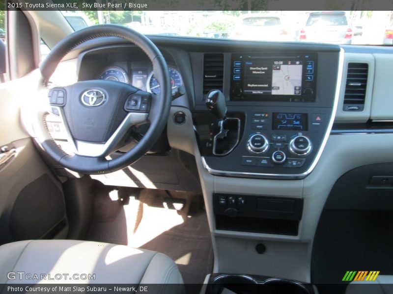 Sky Blue Pearl / Bisque 2015 Toyota Sienna XLE