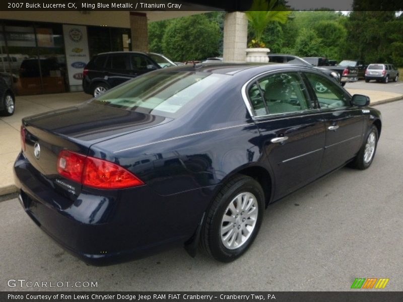 Ming Blue Metallic / Titanium Gray 2007 Buick Lucerne CX