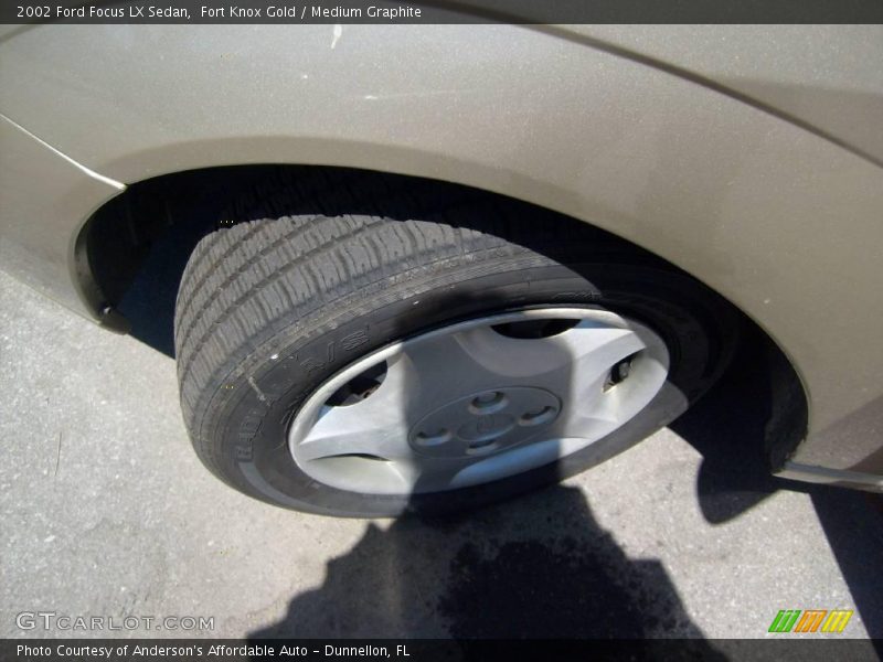 Fort Knox Gold / Medium Graphite 2002 Ford Focus LX Sedan