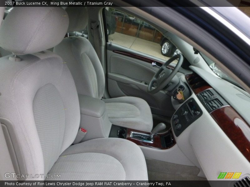 Ming Blue Metallic / Titanium Gray 2007 Buick Lucerne CX
