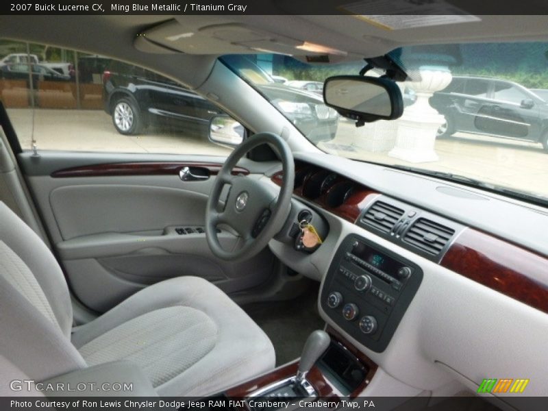 Ming Blue Metallic / Titanium Gray 2007 Buick Lucerne CX