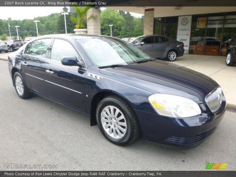 Ming Blue Metallic / Titanium Gray 2007 Buick Lucerne CX