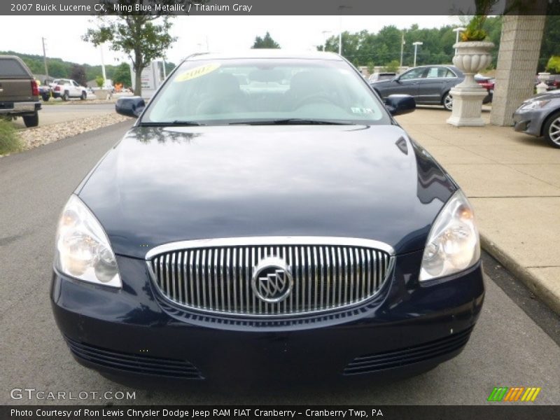 Ming Blue Metallic / Titanium Gray 2007 Buick Lucerne CX
