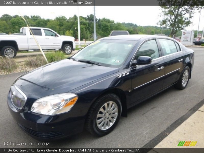 Ming Blue Metallic / Titanium Gray 2007 Buick Lucerne CX
