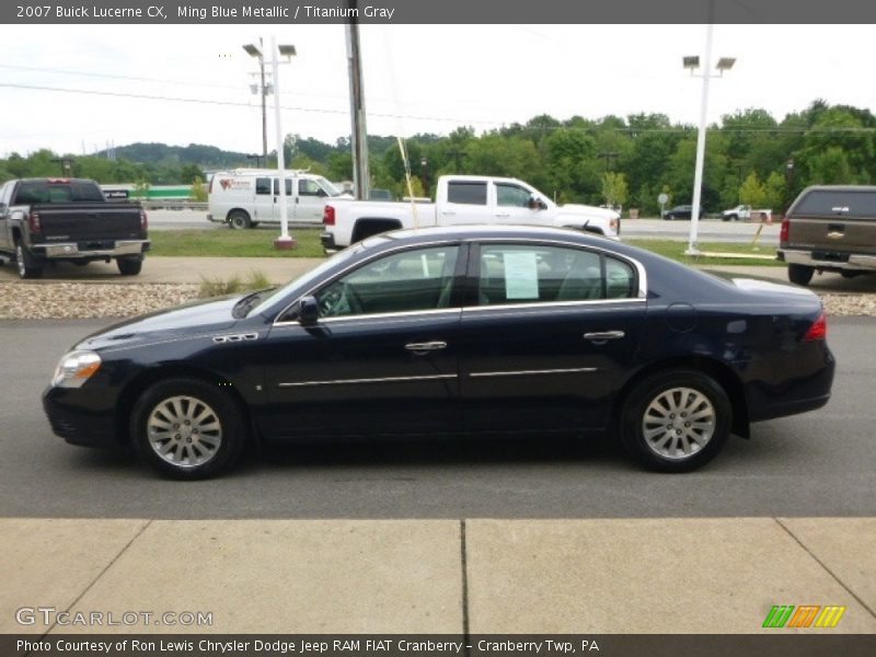 Ming Blue Metallic / Titanium Gray 2007 Buick Lucerne CX