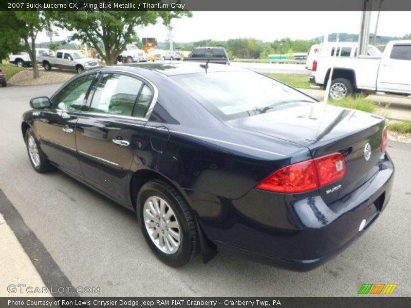 Ming Blue Metallic / Titanium Gray 2007 Buick Lucerne CX