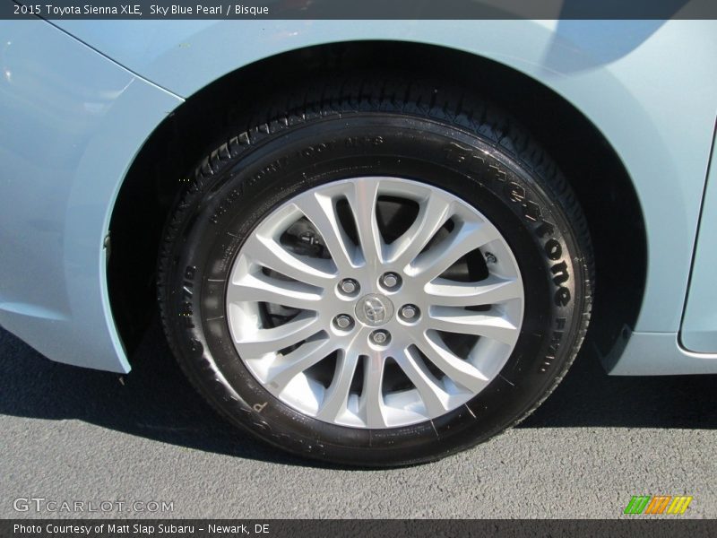 Sky Blue Pearl / Bisque 2015 Toyota Sienna XLE