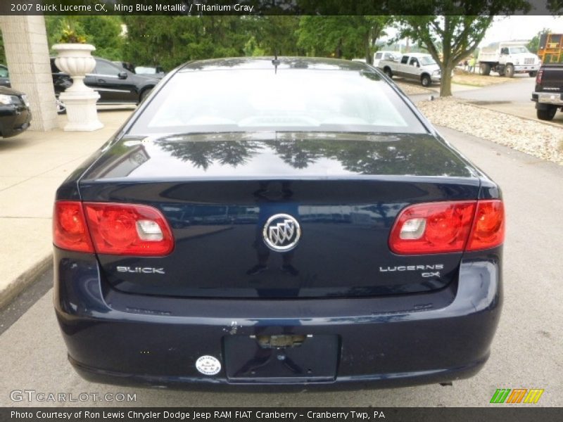 Ming Blue Metallic / Titanium Gray 2007 Buick Lucerne CX