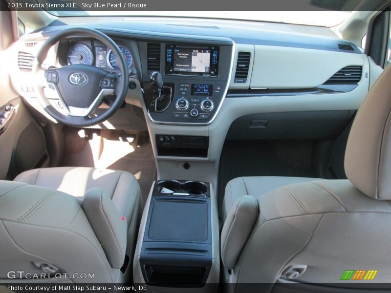 Sky Blue Pearl / Bisque 2015 Toyota Sienna XLE