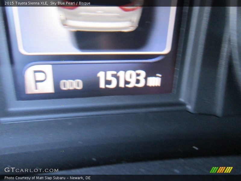 Sky Blue Pearl / Bisque 2015 Toyota Sienna XLE