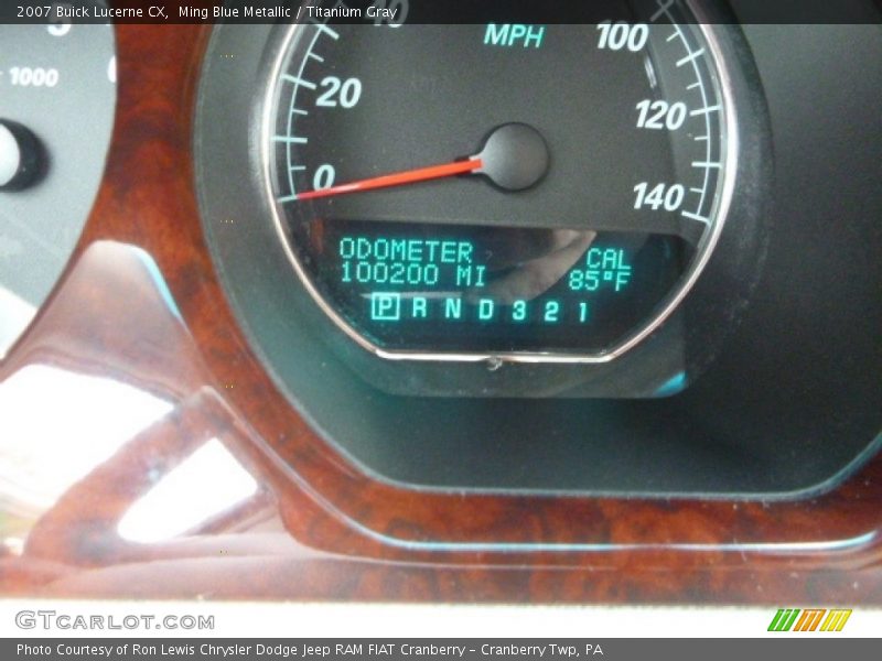 Ming Blue Metallic / Titanium Gray 2007 Buick Lucerne CX