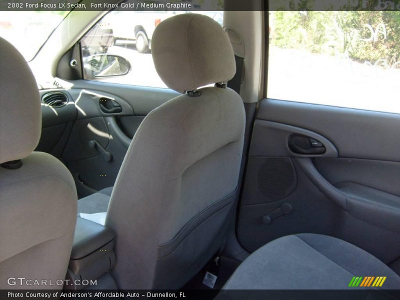 Fort Knox Gold / Medium Graphite 2002 Ford Focus LX Sedan