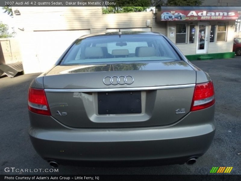 Dakar Beige Metallic / Ebony 2007 Audi A6 4.2 quattro Sedan