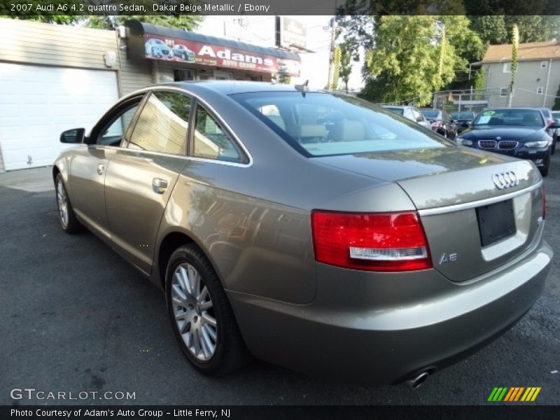 Dakar Beige Metallic / Ebony 2007 Audi A6 4.2 quattro Sedan