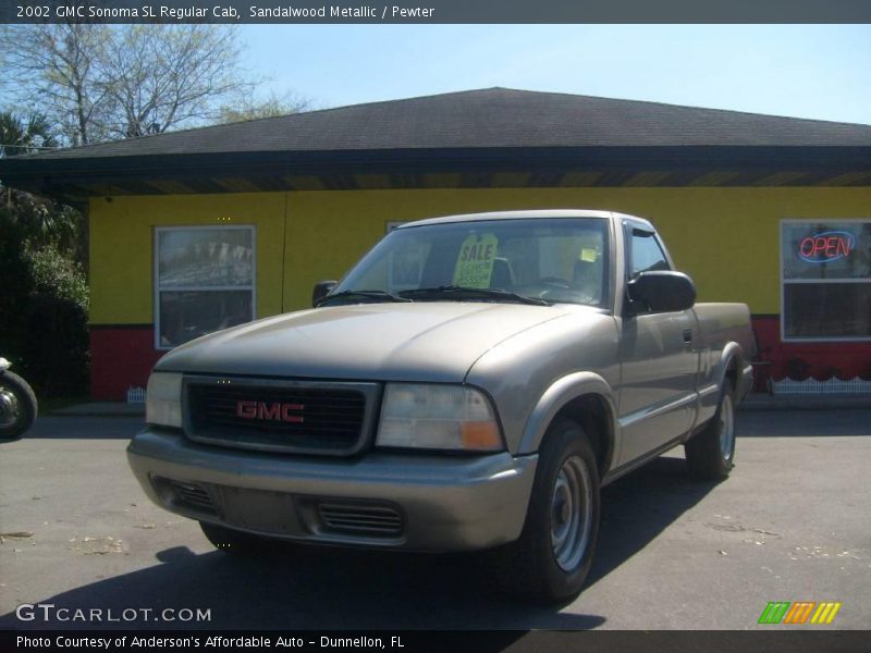 Sandalwood Metallic / Pewter 2002 GMC Sonoma SL Regular Cab