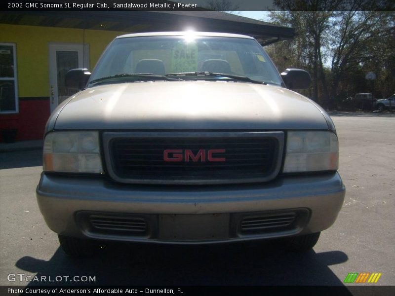 Sandalwood Metallic / Pewter 2002 GMC Sonoma SL Regular Cab