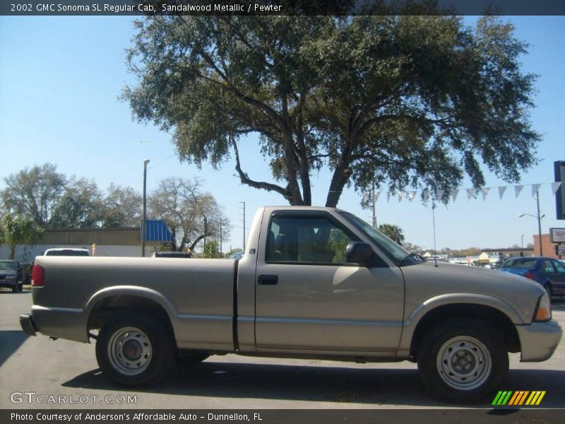 Sandalwood Metallic / Pewter 2002 GMC Sonoma SL Regular Cab