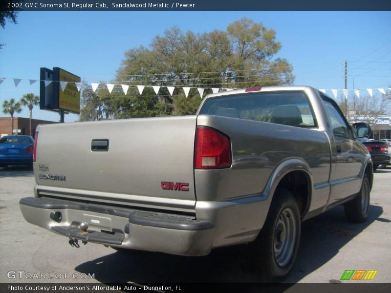 Sandalwood Metallic / Pewter 2002 GMC Sonoma SL Regular Cab