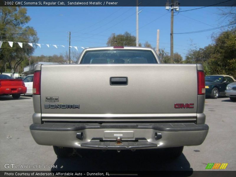 Sandalwood Metallic / Pewter 2002 GMC Sonoma SL Regular Cab