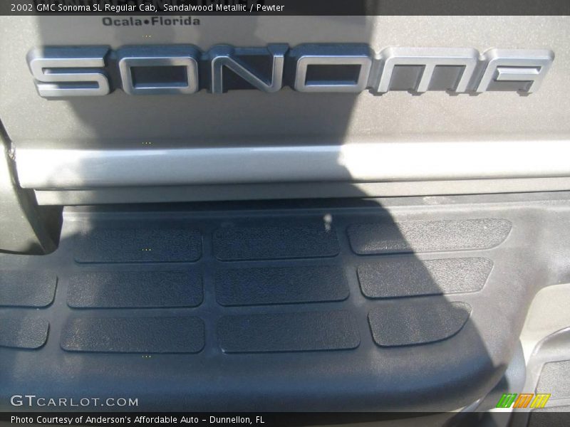 Sandalwood Metallic / Pewter 2002 GMC Sonoma SL Regular Cab
