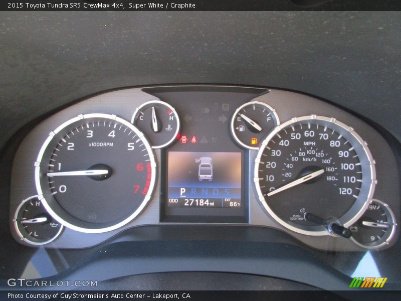 Super White / Graphite 2015 Toyota Tundra SR5 CrewMax 4x4