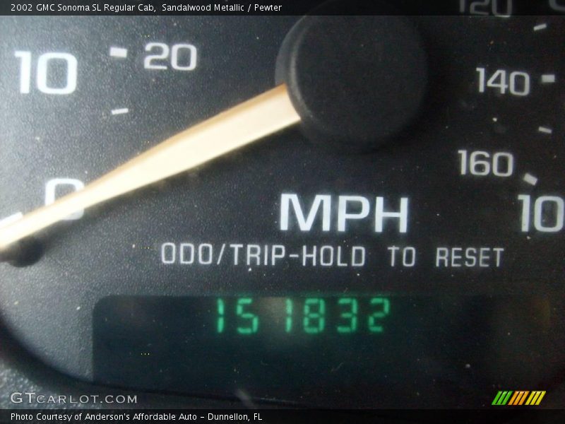 Sandalwood Metallic / Pewter 2002 GMC Sonoma SL Regular Cab