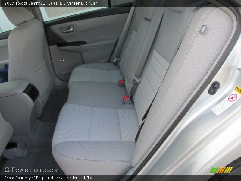 Rear Seat of 2017 Camry LE