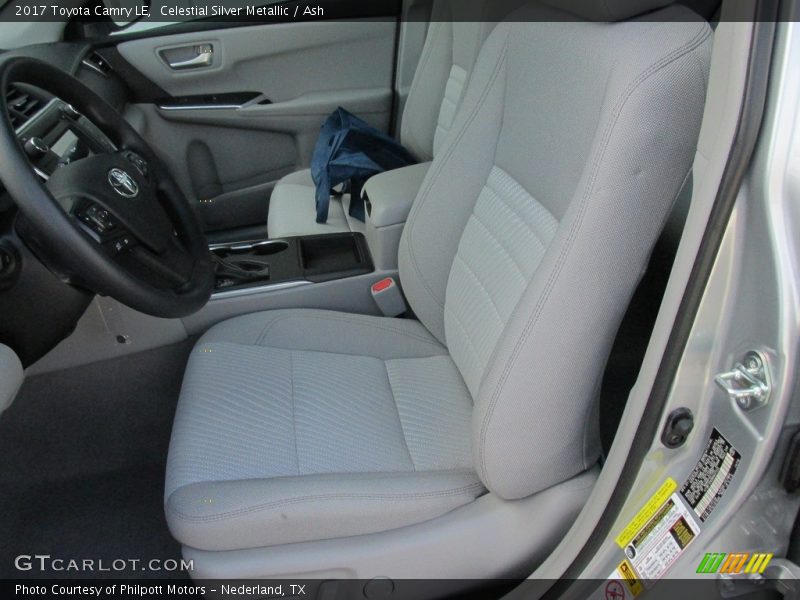 Front Seat of 2017 Camry LE