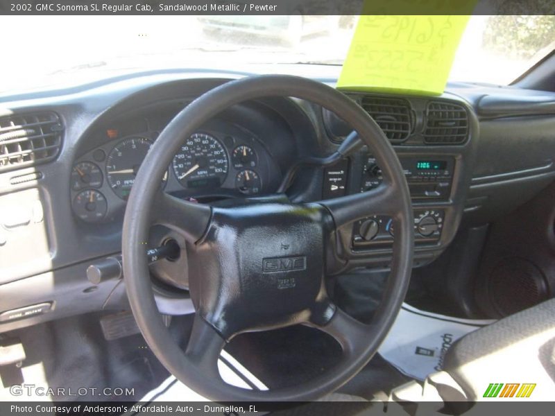 Sandalwood Metallic / Pewter 2002 GMC Sonoma SL Regular Cab