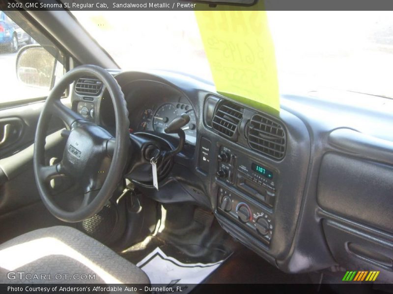 Sandalwood Metallic / Pewter 2002 GMC Sonoma SL Regular Cab