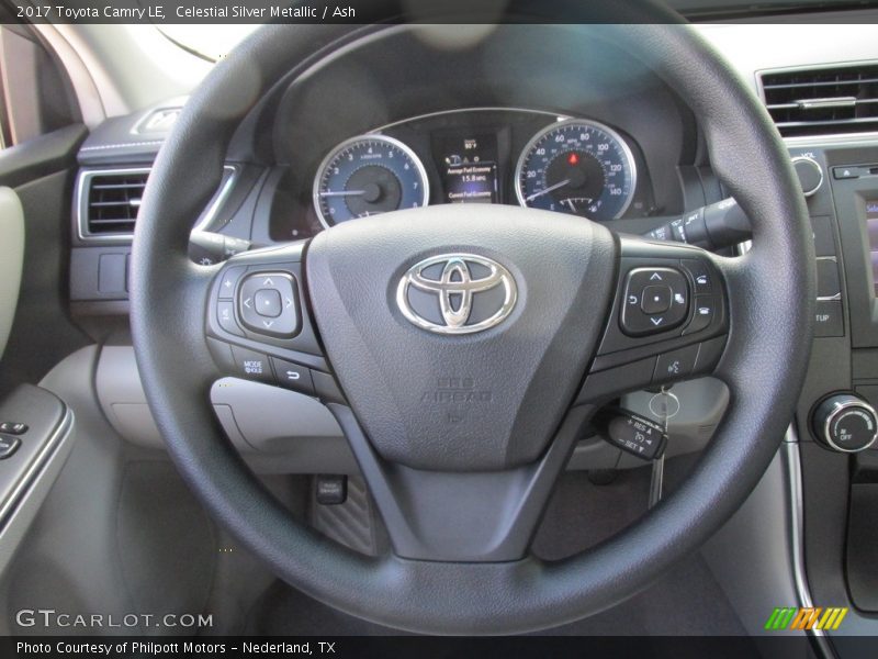 Celestial Silver Metallic / Ash 2017 Toyota Camry LE