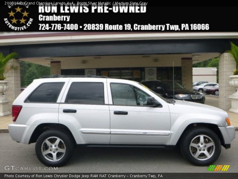 Bright Silver Metallic / Medium Slate Gray 2005 Jeep Grand Cherokee Laredo 4x4