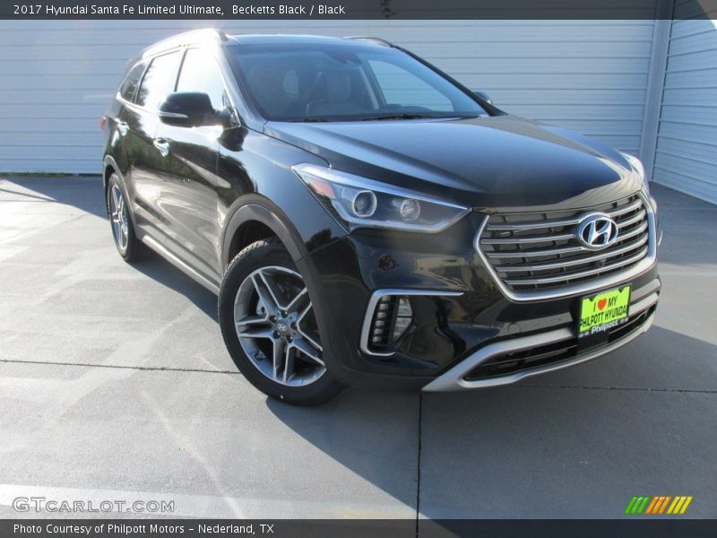 Becketts Black / Black 2017 Hyundai Santa Fe Limited Ultimate