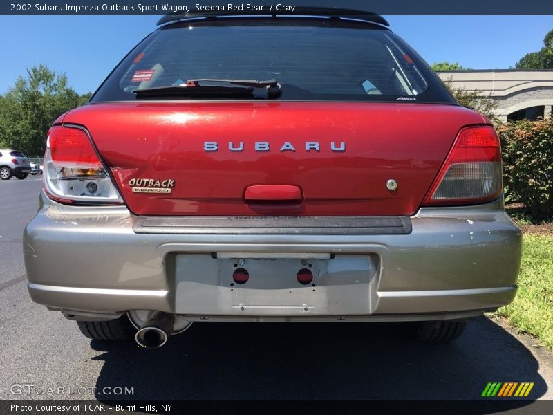 Sedona Red Pearl / Gray 2002 Subaru Impreza Outback Sport Wagon