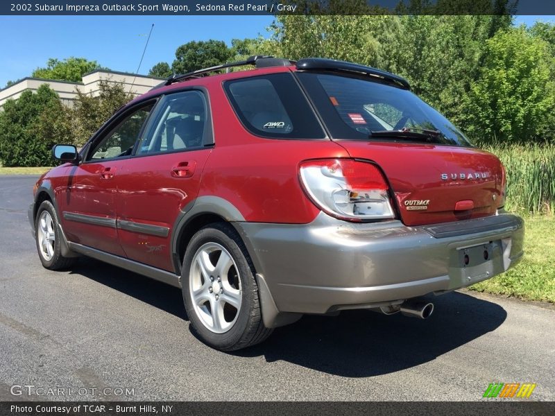 Sedona Red Pearl / Gray 2002 Subaru Impreza Outback Sport Wagon