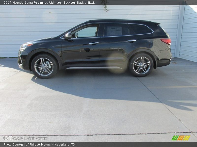 Becketts Black / Black 2017 Hyundai Santa Fe Limited Ultimate