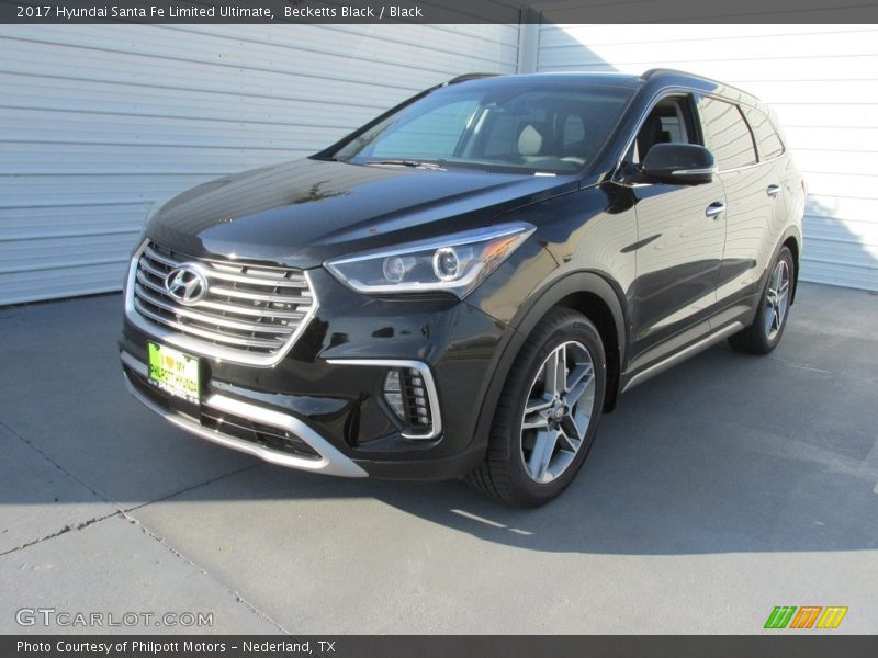 Becketts Black / Black 2017 Hyundai Santa Fe Limited Ultimate