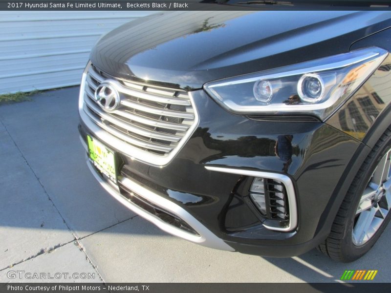 Becketts Black / Black 2017 Hyundai Santa Fe Limited Ultimate