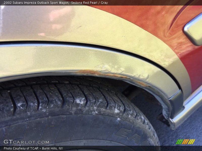 Sedona Red Pearl / Gray 2002 Subaru Impreza Outback Sport Wagon