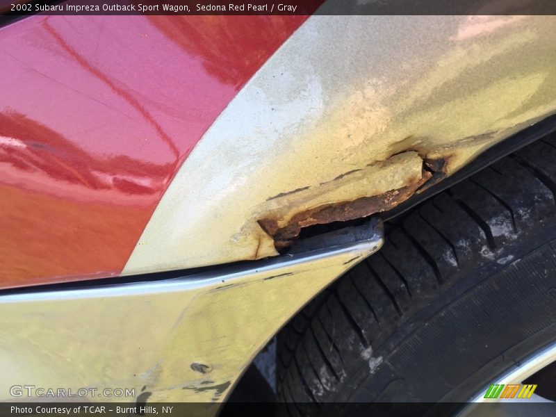 Sedona Red Pearl / Gray 2002 Subaru Impreza Outback Sport Wagon