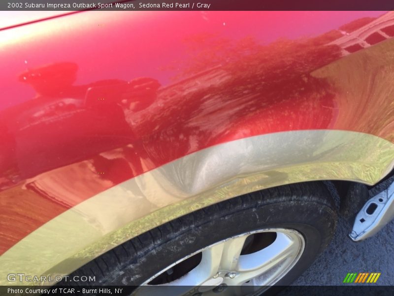 Sedona Red Pearl / Gray 2002 Subaru Impreza Outback Sport Wagon
