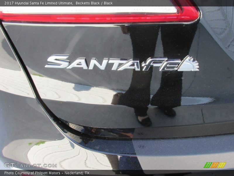 Becketts Black / Black 2017 Hyundai Santa Fe Limited Ultimate