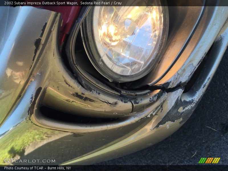 Sedona Red Pearl / Gray 2002 Subaru Impreza Outback Sport Wagon