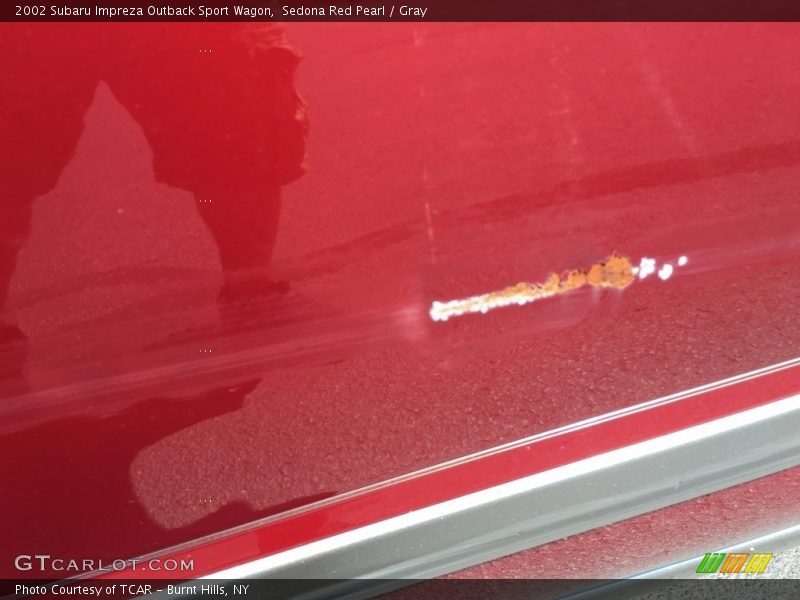 Sedona Red Pearl / Gray 2002 Subaru Impreza Outback Sport Wagon