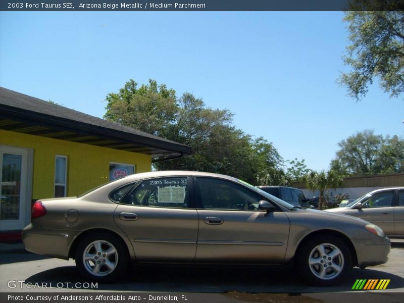 Arizona Beige Metallic / Medium Parchment 2003 Ford Taurus SES