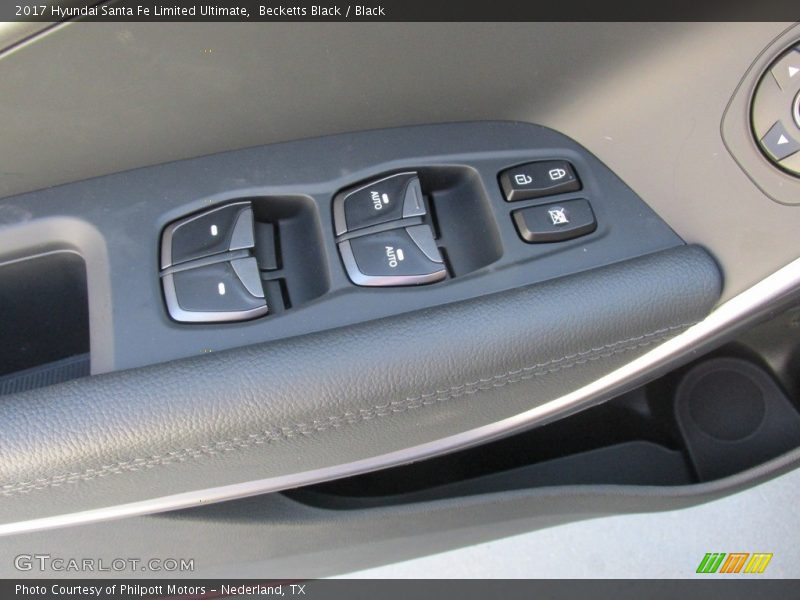 Becketts Black / Black 2017 Hyundai Santa Fe Limited Ultimate