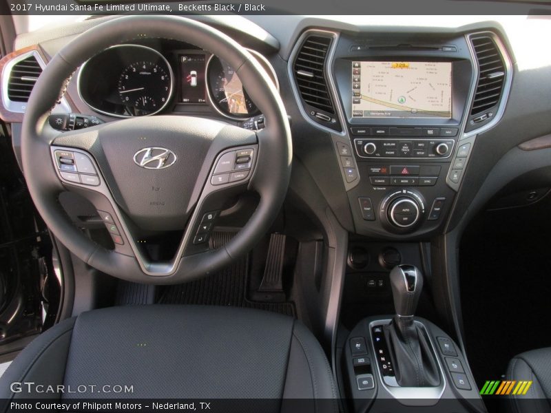 Becketts Black / Black 2017 Hyundai Santa Fe Limited Ultimate