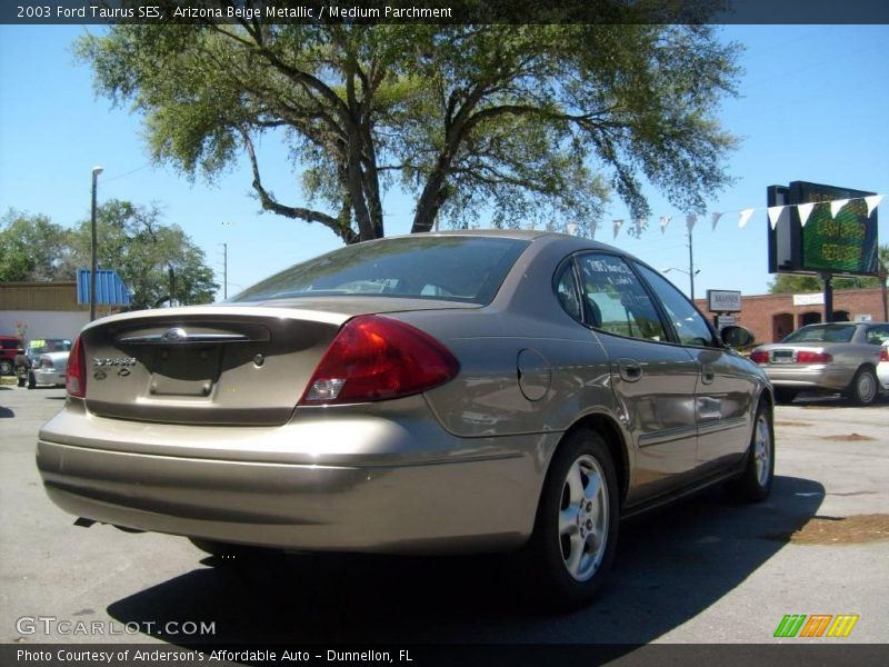 Arizona Beige Metallic / Medium Parchment 2003 Ford Taurus SES