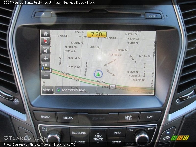 Becketts Black / Black 2017 Hyundai Santa Fe Limited Ultimate